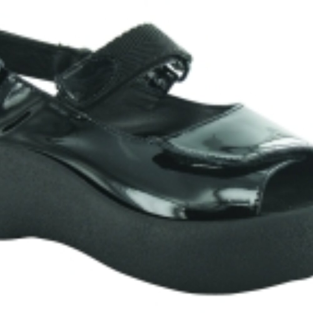 Wolky Jewel Black Patent Euro 44
